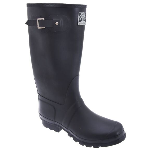 Woodland Unisex Quality Strap Wide Fit Wellington Boots / Navy Blue